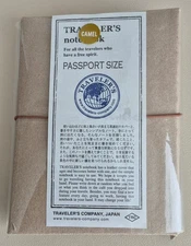 Traveler's Company Passport  Notebook Cover  Camel and Pen Holder Brand New