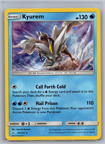 Kyurem 50/214 Holo Unbroken Bonds LP