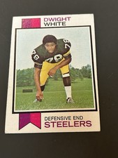 1973 Topps Football #140 Dwight White EX Odd Cut Pitts Steelers N Texas
