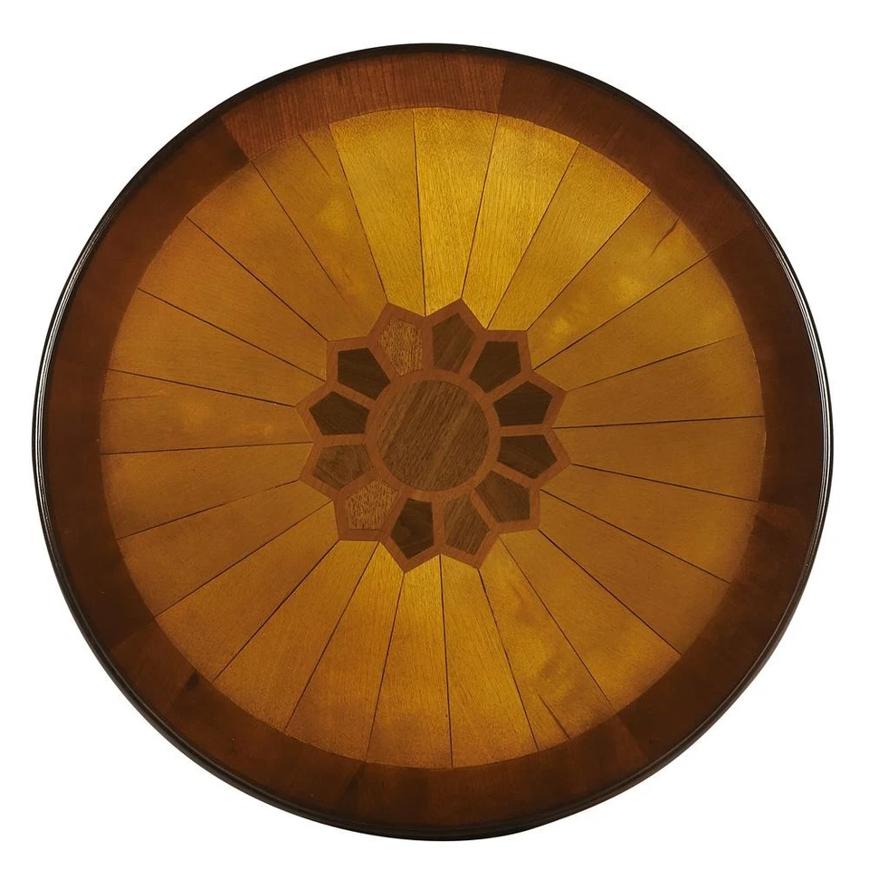 Mesa auxiliar Archer 1 cajón, marrón oscuro Foto 4 de 4