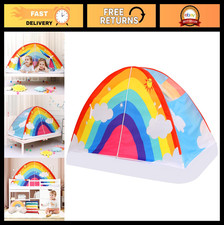 Twin Bed Tent for Kids - Easy Set-Up Playhouse for Boys  Girls, Fun Indoor Tent