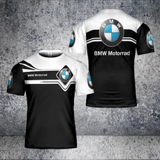 *Custom Name* BMW Motorrad Logo Black 3D Print Men's Tee Shirt - Gift For Men