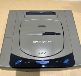 Sega Saturn Console Gray HST-3210 with 2 controllers Japanese Version tested