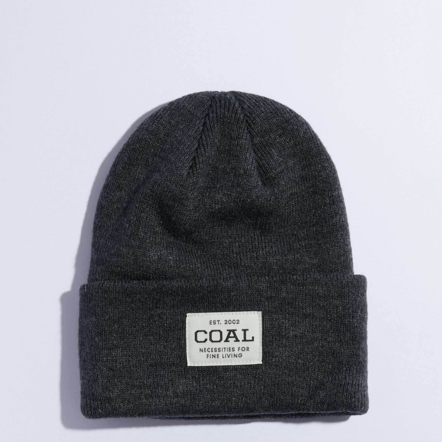 Угольная форменная вязаная шапочка на манжетах темно-серого цвета Унисекс OSFM New 4290₽