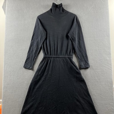 black dress maxi long sleeve Marcela Modal Plunge Neck Long Sleeve Maxi Dress in Black