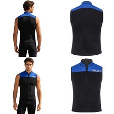 Men Tops Tank Top Swimwear Quick Dry Wetsuit Swimming Swimsuit Diving Vest 3mm