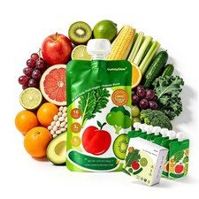 16 Veggie Fruit Sugar-Free Mixed Smoothie Pouch, Ready-to-Eat Vegan Superfood