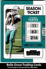2021 Panini Contenders DeVante Parker #61 Miami Dolphins NFL Football