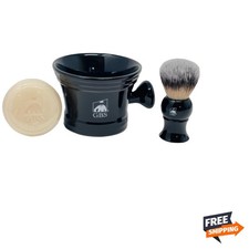 Men's Wet Shaving Kit Ceramic Mug Soap Brush Gift Set Grooming