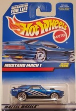 1999 Hot Wheels Mustang Mach 1 Collector 1105 Blue