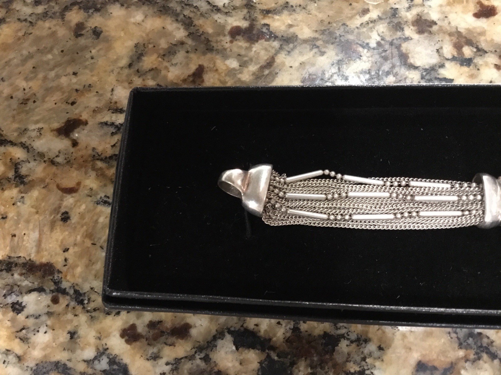 Gianello Quarts 925 Sterling Silver Woman’s Watch bracelet In Gift Box