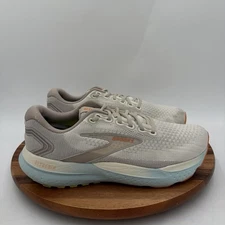 Size 12 D Wide Brooks Womens Glycerin 21 Shoes Coconut -Aqua Running Sneakers