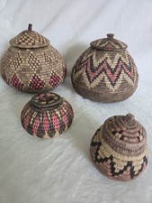African Handmade Zulu Baskets - SET OF 4