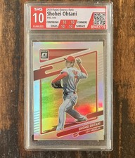 2021 Panini Donruss Optic - Shohei Ohtani #192 Holo Prizm Graded TPG Flawless 10