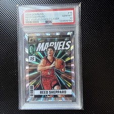 2024 Donruss Net Marvels Holo Laser 40/99 Reed Sheppard PSA 10 GEM MT Rookie RC
