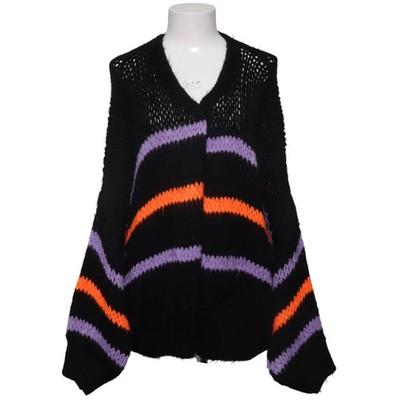 Sassy Classy, Strickjacke, Damen, Größe: M, Schwarz/Lila/Orange #eEA