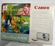 Canon PowerShot A300 3.2MP Silver Compact Digital Camera Built-in Flash Movie
