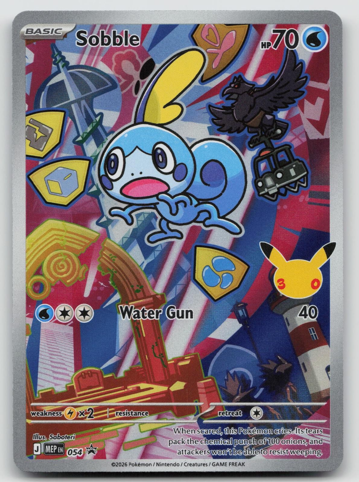 Sobble 054 Promo ME: Mega Evolution Promo Pokemon Holo Near Mint