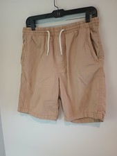 H&M Shorts Mens Small Beige Cotton Blend Draw...