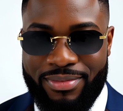 Mens CLASSY Sophisticated Elegant RETRO Style SUNGLASSES Round Gold Luxury Shade
