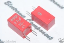 2pcs - WIMA MKS2 4.7uF (4,7uF) 50V 5% pitch:5mm Capacitor MKS2B044701K00JSSD