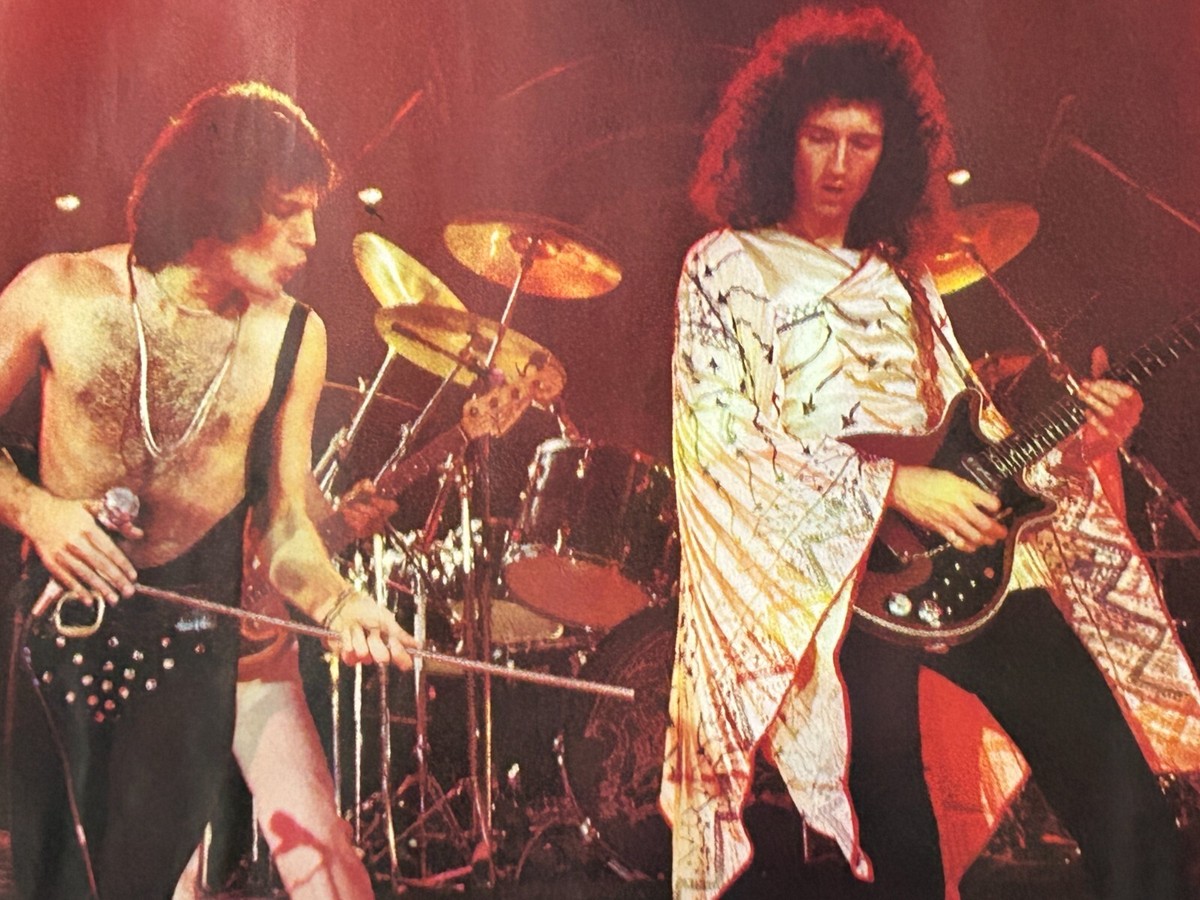 QUEEN Vintage Poster Concert Freddie Mercury Brian May 1978 Big O