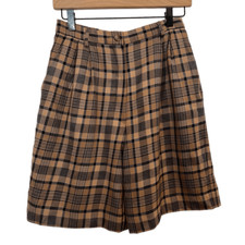 Pendleton Plaid Virgin Wool Shorts Size 8P