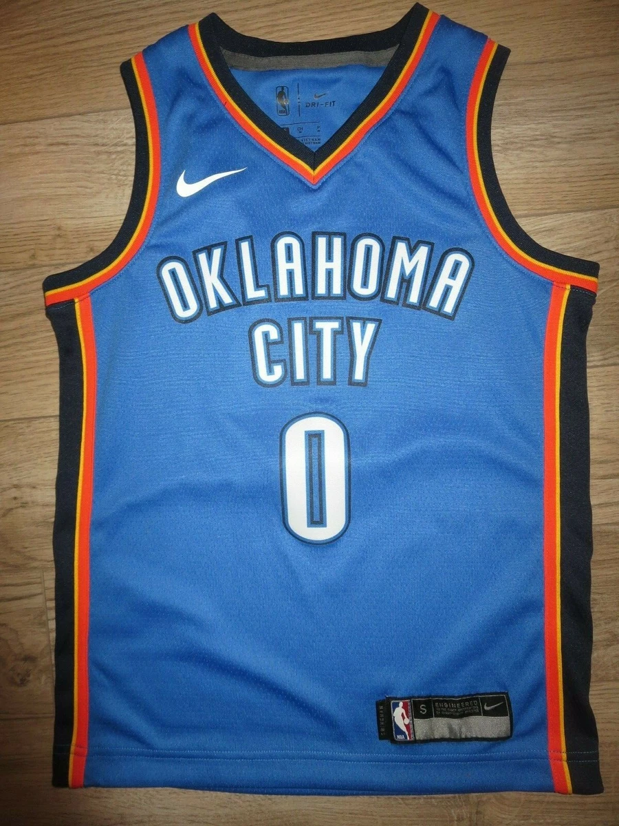 Russell Westbrook #0 Oklahoma Thunder nike NBA Jersey Youth SM 8 children