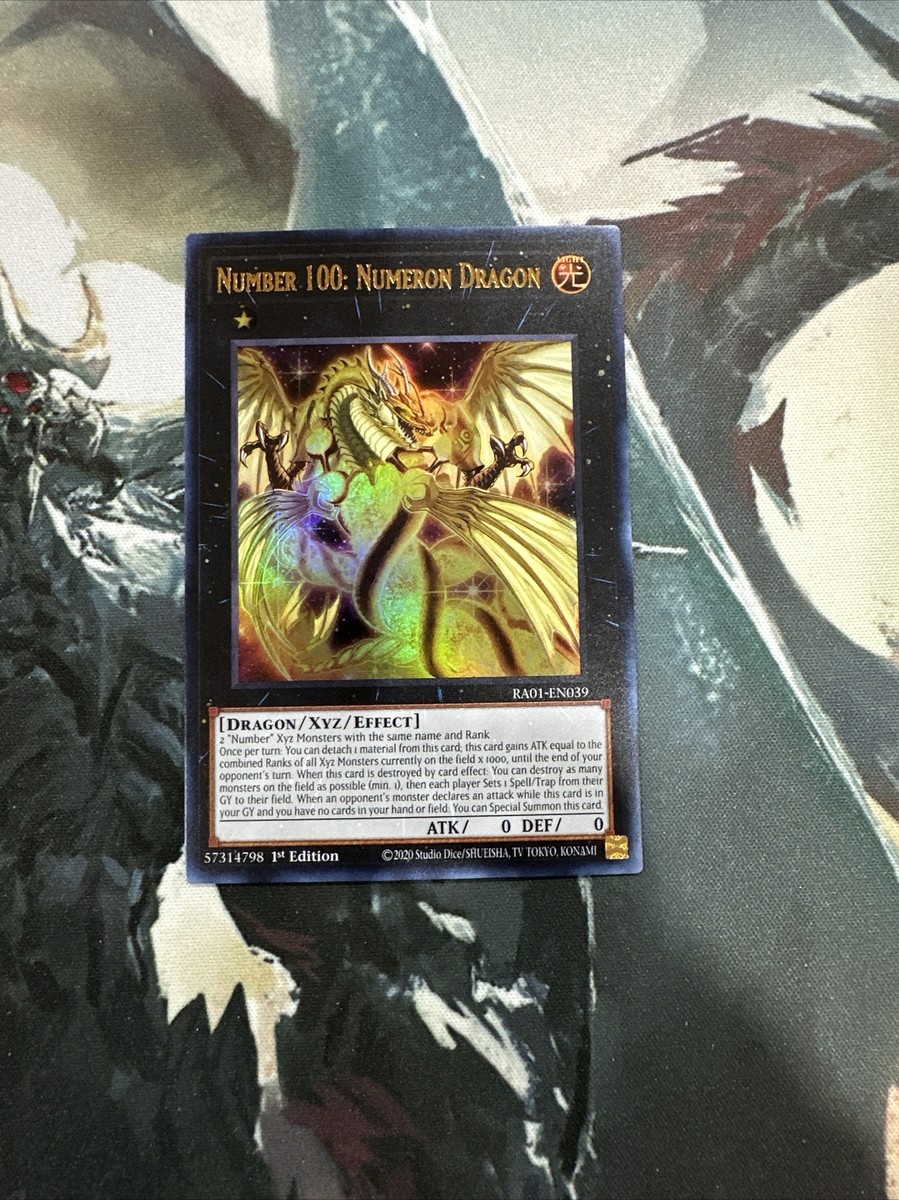 RA01-EN039 Number 100: Numeron Dragon :: Secret Rare 1st Edition YuGiOh Card