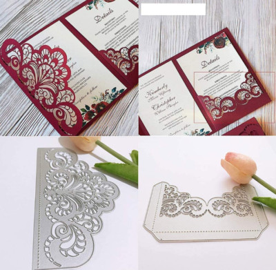 Lace Border Metal Cutting Dies Stencil Scrapbooking Embossing Album ...