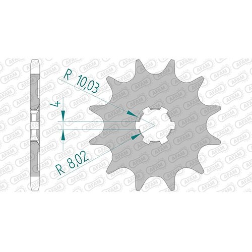 AFAM Kettenkit 428 MX-G Für Yamaha YZ 85 (2002-2018) – Inkl. Kette, Ritzel & Kettenrad