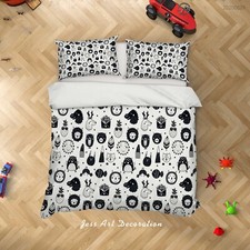 3D Animal Pattern Kids Quilt Cover Set Duvet Cover Bedding Pillowcases