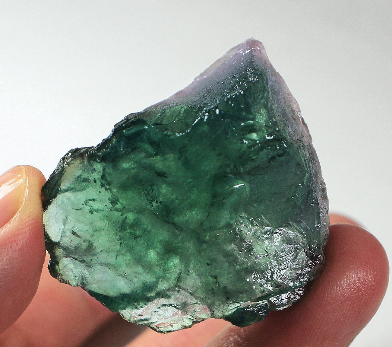Natural Green Fluorite Crystal Specimen 183Ct Rough Mineral YVU1276