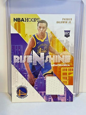 2022-23 NBA Hoops Patrick Baldwin Jr Rise N Shine RC Patch - Golden St Warriors
