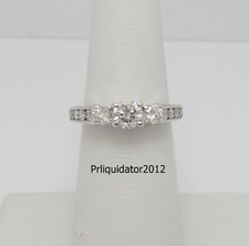 1CT Natural Diamond Engagement Anniversary Wedding Bridal Ring 14K White Gold