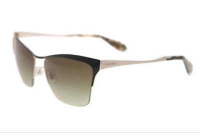 MIU MIU 0MU 50P GAQ4M1 59 UNISEX SUNGLASSES. Dark Miu Miu Oval Sunglasses, 50mm | Bloomingdale main image 3