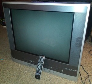 Toshiba Mw27h62 27 Crt Color Gaming Television Dvd Vhs Combo With Remote Ebay