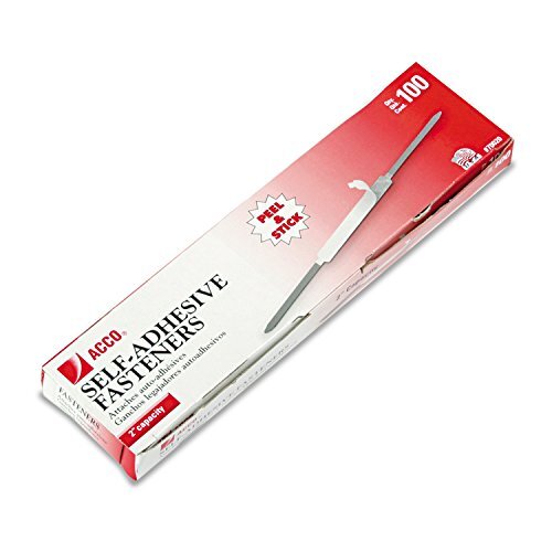 SelfAdhesive Fasteners, 2" Capacity, Economy, 100 Fasteners/Box (70020