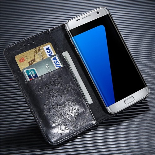 Hülle Handy für Samsung Galaxy  Kartenfach Klapphülle Magnetverschluss Tasche - Bild 7 von 14