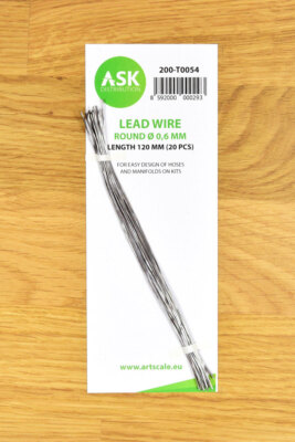 Art Scale Kit Lead Wire - Round diameter 0.6mm, Length 120mm (20pcs)