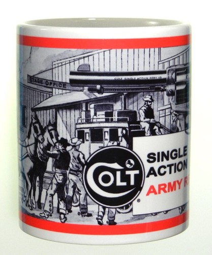 Ceramic mug featuring Marx Colt Single Action Army Revolver - Picture 2 of 3