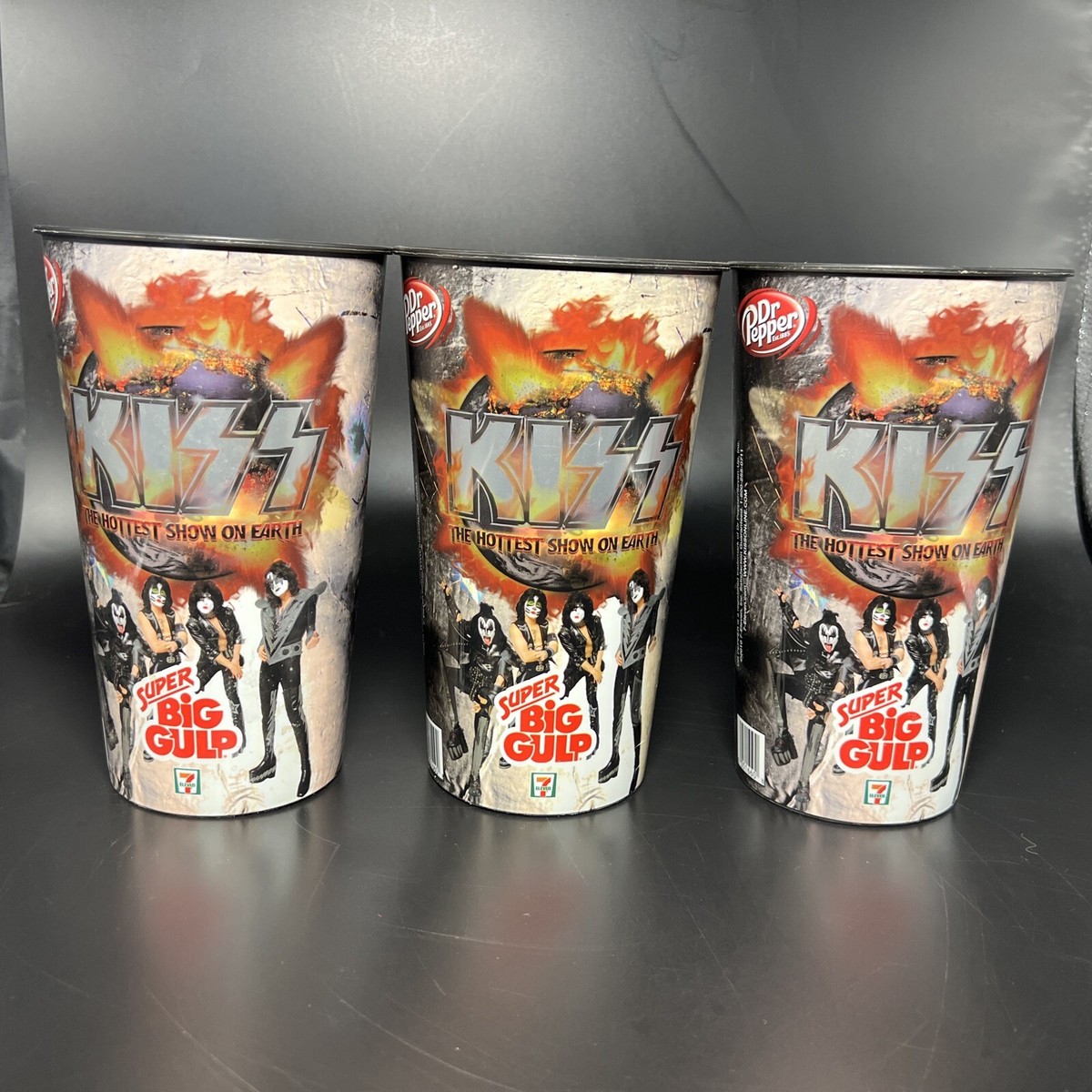 Vintage KISS 7 ELEVEN PLASTIC SUPER BIG GULP CUP GENE DEMON 711
