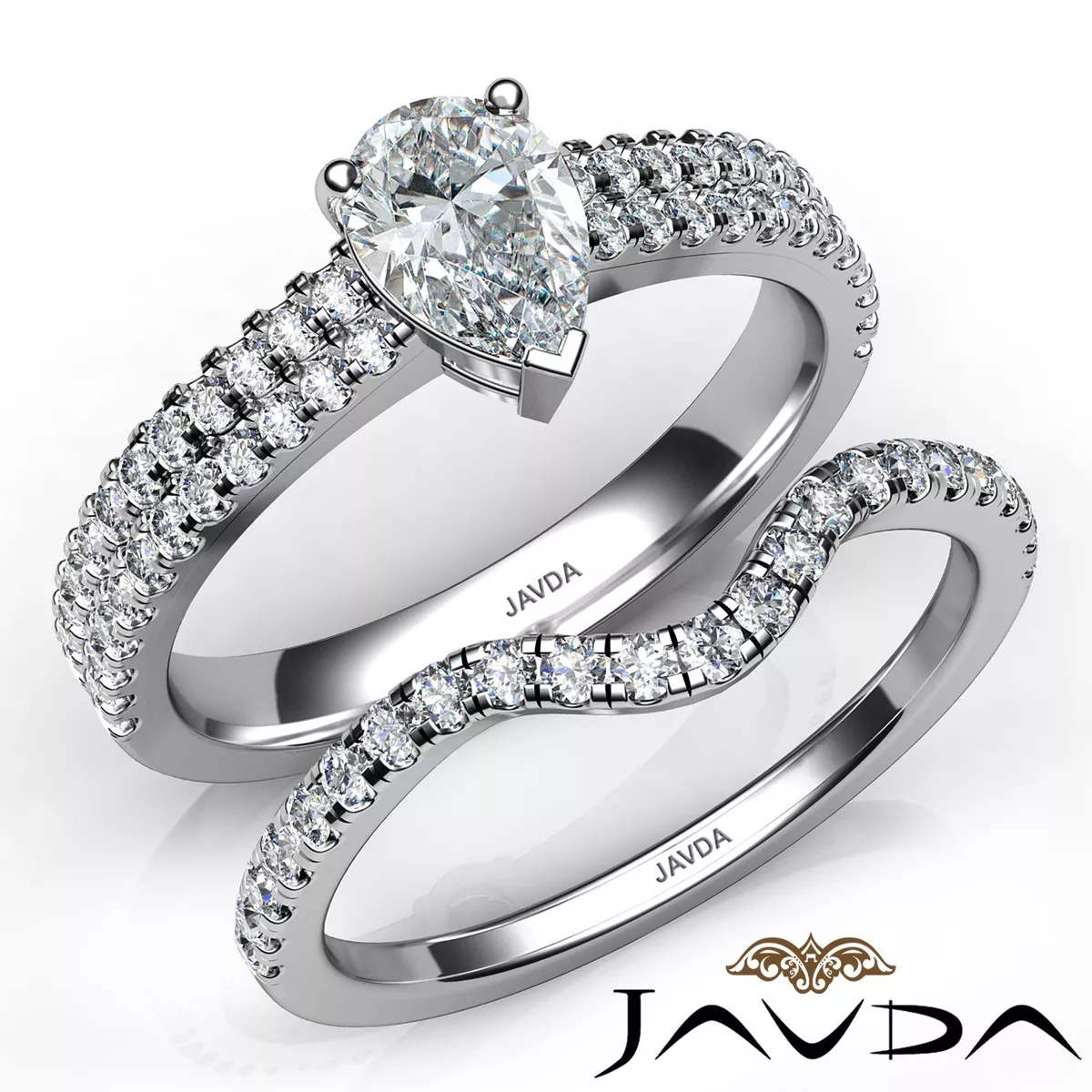 Scalloped 2024 pave ring
