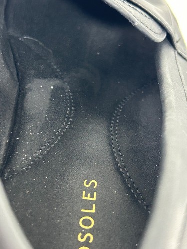 Aerosoles Ellis Loafers Black Faux Leather 8.5M Bow Casual Point Toe Low Heel - Picture 11 of 15