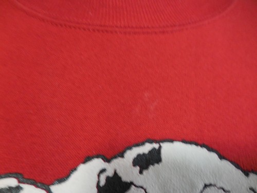 Vintage Gopher Sport Sweatshirt Red with Dalmatian Puppy Dogs Size L - Picture 4 of 7