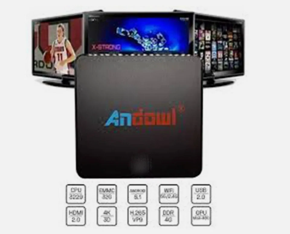 Android TV BOX WiFi Internet SMART TV FULL HD 1080p 16 GB MXQ pro 4k - Immagine 2 di 4