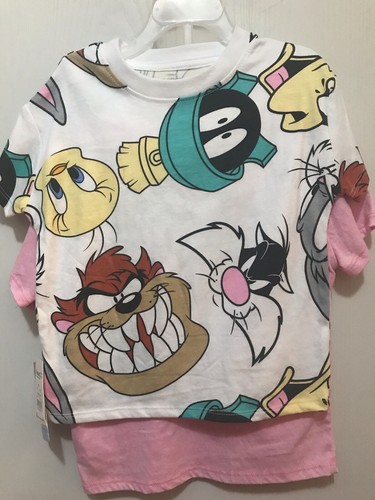 2 PK-Looney Tunes Tweety Bird Toddler T-Shirts Size 4T Multi-Color NWT - Picture 4 of 5