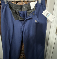 Calvin Klein Boys' Flat Front Pant, Navy Blue Size 20