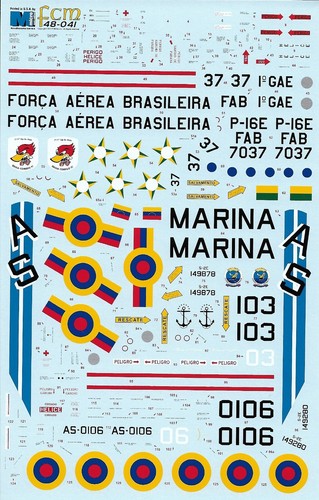 FCM48041 FCM Decals 1:48 Grumman S-2E Tracker South American - Picture 5 of 5