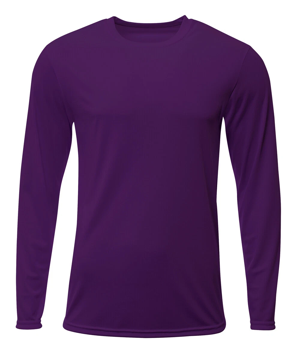 Purple Long Sleeve T-Shirts for Men for sale | eBay